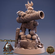 Dwarf Fighter Gunslinger Artificer Artillerist | Dand Dragons|28mm,32mm,54mm,75mm,100mm Scale|Pathfinder Painting|Daybreak Miniatures - Only-Games
