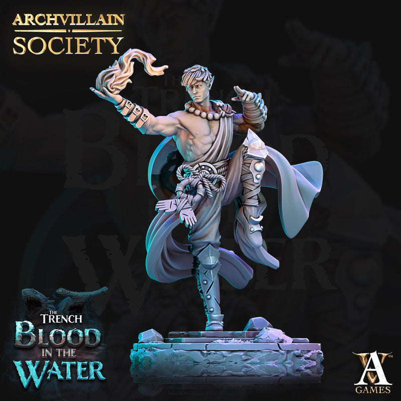 Male Half-Elf Monk, Elf Monk PC or NPC | 28mm, 32mm, 54mm, 75mm, 100mm Scales | Dungeons and Dragons 5e | Pathfinder | - Only-Games