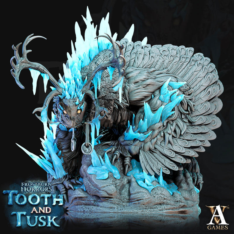 Goddess Auriel Frostmaiden miniature | 75mm Intricate decorative Base Available: 28mm, 32mm Scale | Resin | Dungeons and Dragons 5e | - Only-Games