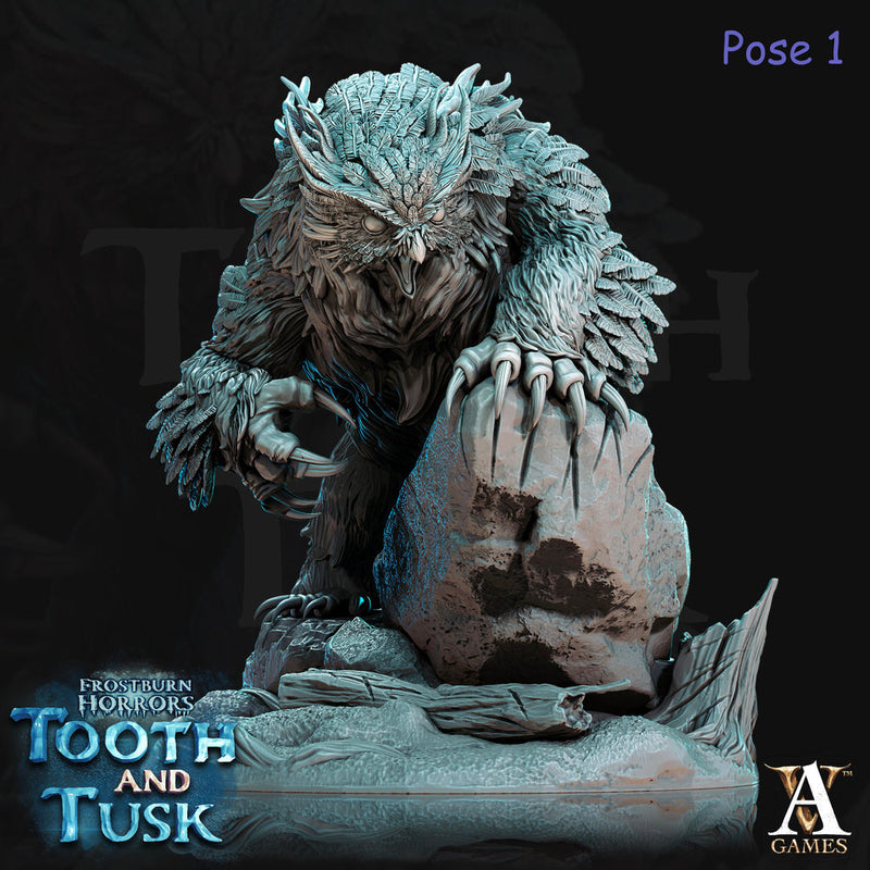 Owlbear Dnd 5e Monstrosity Miniature | 3 Poses Available in Large, Huge, Gargantuan Size | Dungeons and Dragons | Archvillain Games mini - Only-Games