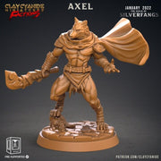 Werewolf Fighter, Wolf Folk, Wolfkind | 28mm, 32mm,75mm Scales | Resin Miniature | Dungeons and Dragons | Figure for painting |Pathfinder | - Only-Games