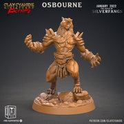 Werewolf Fighter, Wolf Folk, Wolfkind | 28mm, 32mm,75mm Scales | Resin Miniature | Dungeons and Dragons | Figure for painting |Pathfinder | - Only-Games
