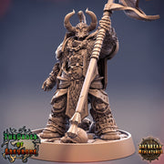 Oathbreaker Paladin Chaos Knight Unpainted Miniature | 28mm, 32mm, 75mm Scales | Dungeons and Dragons | Pathfinder | Daybreak Miniatures - Only-Games