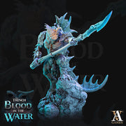 Sahuagin Spear | Resin Miniature | Dungeons and Dragons | 28mm,32mm, 54mm,75mm, 100mm Scales | Pathfinder Sea Devil humanoid | D&D 5e | - Only-Games