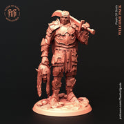 Chaos Dark Knight Unpainted Miniature | 28mm, 32mm, 75mm Scales | Dungeons and Dragons | Pathfinder | Flesh of Gods - Only-Games