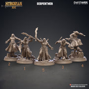 Yuan-Ti Abomination Pureblood, Serpentfolk, Serpent-men | 28mm, 32mm,75mm Scales | Resin Miniature | Dungeons and Dragons  | Pathfinder | - Only-Games