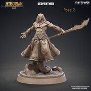 Yuan-Ti Abomination Pureblood, Serpentfolk, Serpent-men | 28mm, 32mm,75mm Scales | Resin Miniature | Dungeons and Dragons  | Pathfinder | - Only-Games