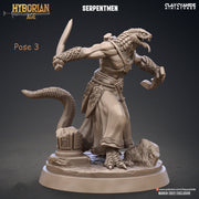 Yuan-Ti Abomination Pureblood, Serpentfolk, Serpent-men | 28mm, 32mm,75mm Scales | Resin Miniature | Dungeons and Dragons  | Pathfinder | - Only-Games