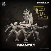 Legion Prime Infantry space soldier sci-fi Miniatures | 28mm, 32mm, 75mm | Nebula Unpainted | CastnPlay - Only-Games
