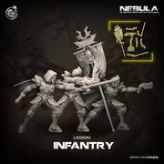 Legion Prime Infantry space soldier sci-fi Miniatures | 28mm, 32mm, 75mm | Nebula Unpainted | CastnPlay - Only-Games