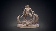 Legendary Barbarian with Sword | 28mm,32mm Scale, 54mm, 75mm  | Resin figurine Statue Miniature | Dungeons and Dragons | Clay Cyanide | - Only-Games