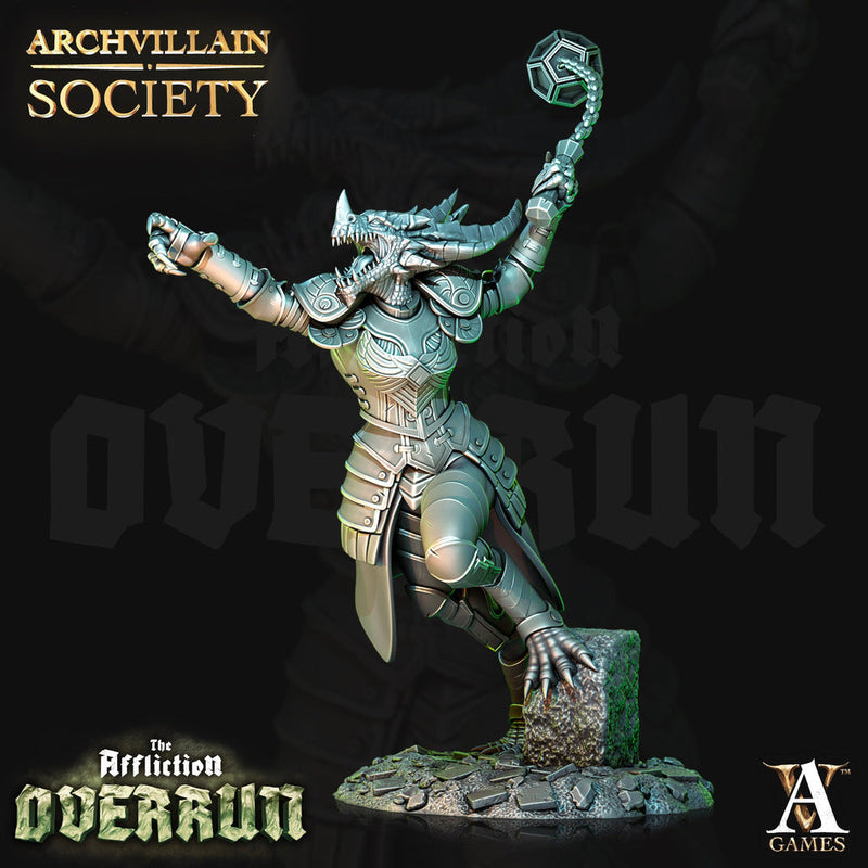 Dragonborn Female Fighter Paladin mini | 28mm, 32mm, 75mm Scale Resin Miniature | Dungeons and Dragons Miniatures | Pathfinder | - Only-Games