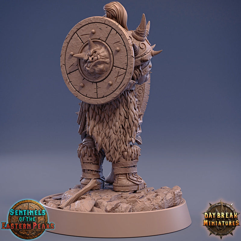 Barbarian Fighter Goliath Human Two-Handed Weapon | 28mm, 32mm, 75mm Scale Resin Miniature | Dungeons and Dragons | Daybreak  Miniatures - Only-Games