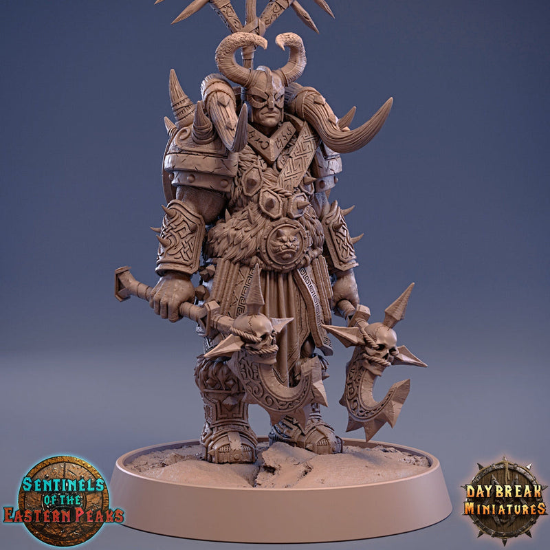 Barbarian Fighter Human  | 28mm, 32mm, 75mm Scale Resin Miniature | Dungeons and Dragons | Daybreak  Miniatures - Only-Games