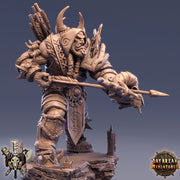 Orc War Chief | Orc Archer Fighter Ranger Barbarian | Scales: 28mm | 32mm |54mm |75mm |100mm  Megaboss | Dungeons and Dragons | Pathfinder | - Only-Games