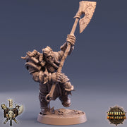 Orc Fighter Warrior Barbarian Two-handed Weapon Style Great Axe | Scales: 28mm | 32mm | 75mm | Dungeons and Dragons | Pathfinder | - Only-Games