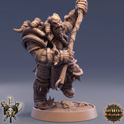 Orc Fighter Warrior Barbarian Two-handed Weapon Style Great Axe | Scales: 28mm | 32mm | 75mm | Dungeons and Dragons | Pathfinder | - Only-Games