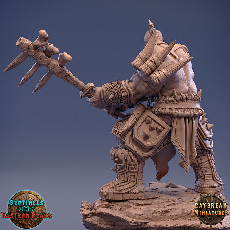 Barbarian Goliath Human  Two-Handed Weapon | 28mm, 32mm,54mm, 75mm Scale Resin Miniature | Dungeons and Dragons | Daybreak  Miniatures - Only-Games