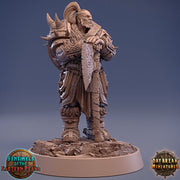Barbarian Fighter Goliath Human Two-Handed Weapon | 28mm, 32mm, 75mm Scale Resin Miniature | Dungeons and Dragons | Daybreak  Miniatures - Only-Games