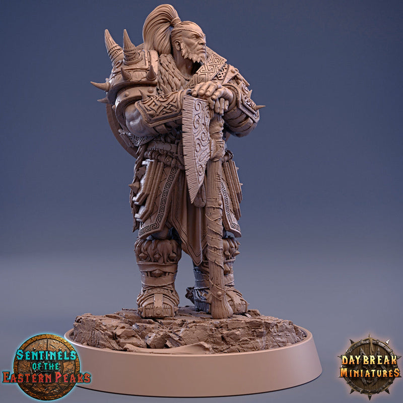 Barbarian Fighter Goliath Human Two-Handed Weapon | 28mm, 32mm, 75mm Scale Resin Miniature | Dungeons and Dragons | Daybreak  Miniatures - Only-Games