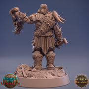 Barbarian Fighter Goliath Human  | 28mm, 32mm, 75mm Scale Resin Miniature | Dungeons and Dragons | Daybreak  Miniatures - Only-Games
