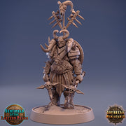 Barbarian Fighter Human  | 28mm, 32mm, 75mm Scale Resin Miniature | Dungeons and Dragons | Daybreak  Miniatures - Only-Games