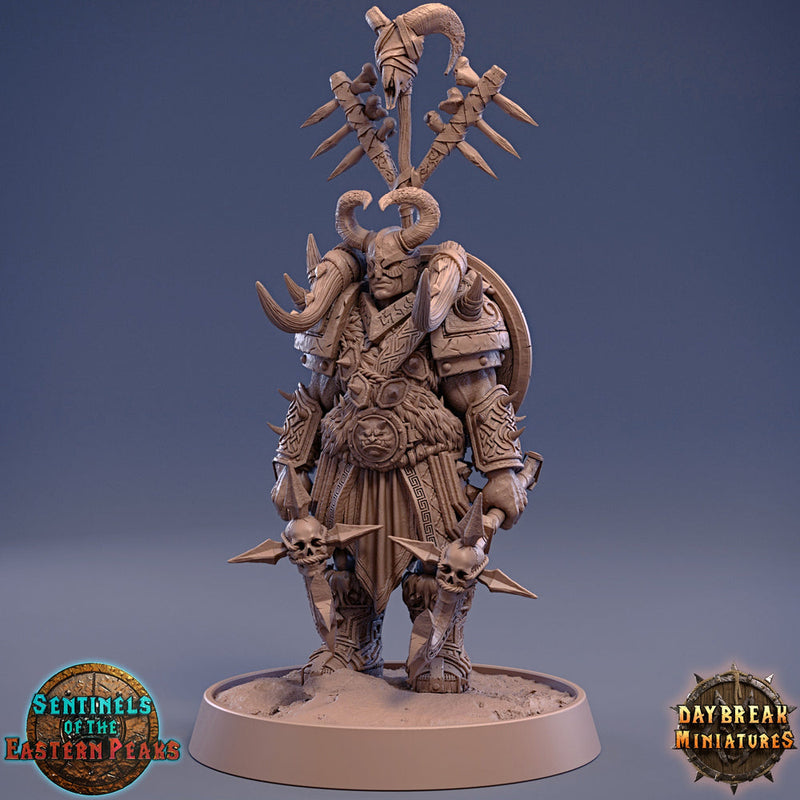 Barbarian Fighter Human  | 28mm, 32mm, 75mm Scale Resin Miniature | Dungeons and Dragons | Daybreak  Miniatures - Only-Games
