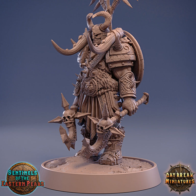 Barbarian Fighter Human  | 28mm, 32mm, 75mm Scale Resin Miniature | Dungeons and Dragons | Daybreak  Miniatures - Only-Games