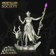 Elf Female Druid  Resin Miniature | 28mm, 32mm, 75mm Scales | Dungeons and Dragons | Pathfinder | Archvillain Games - Only-Games
