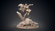 Legendary Female Barbarian with Great Axe | 28mm,32mm Scale, 55mm, 70mm  | Resin figurine Statue | Dungeons and Dragons | Clay Cyanide | - Only-Games