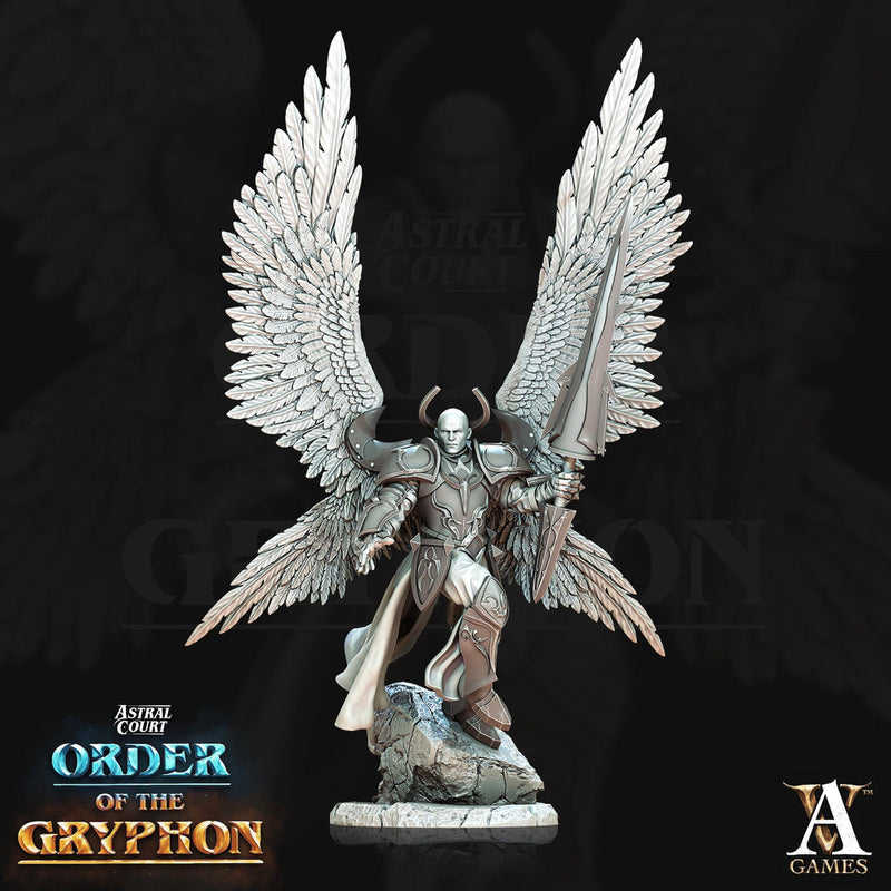 Male Celestial Angel, Solar, Deva | 28mm, 32mm, 75mm Scales | Dungeons and Dragons 5e figure | Pathfinder | Archvillain Games - Only-Games