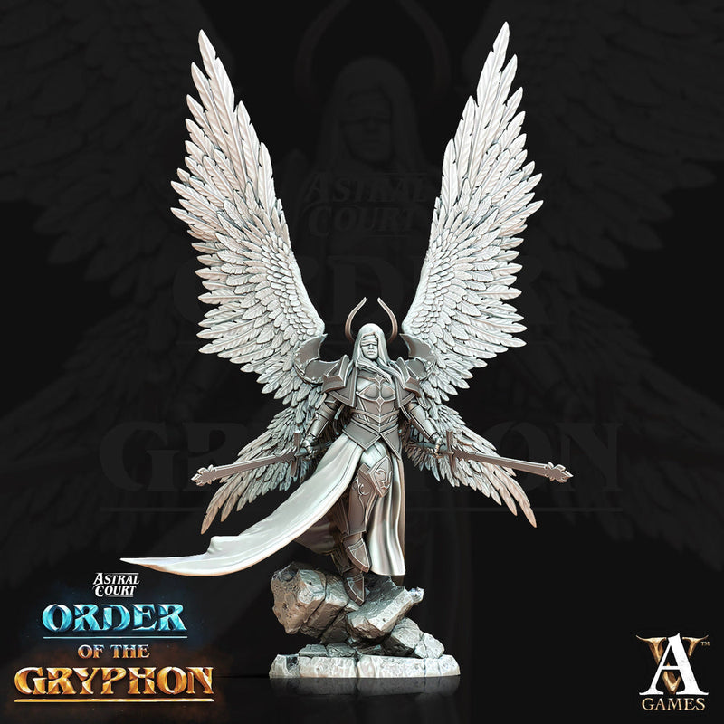 Female Celestial Angel, Solar, Deva | 28mm, 32mm, 75mm Scales | Dungeons and Dragons 5e figure | Pathfinder | Archvillain Games - Only-Games