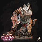 Lizardfolk Crocodilian Lizardman | 145mm tall Also: 28mm, 32mm, Scales | Dungeons and Dragons 5e Miniatures | Pathfinder | Figurine | - Only-Games