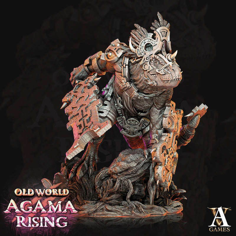 Lizardfolk Crocodilian Lizardman | 145mm tall Also: 28mm, 32mm, Scales | Dungeons and Dragons 5e Miniatures | Pathfinder | Figurine | - Only-Games