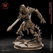 Undead Wight | 28mm, 32mm, 75mm Scale Resin Miniature | Flesh of Gods | Dungeons and Dragons | - Only-Games