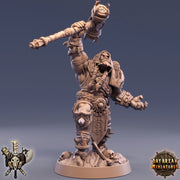 Orc Fighter Shaman Cleric with Battle Hammer | Scales: 28mm | 32mm |54mm |75mm | 100mm Megaboss | Dungeons and Dragons | Pathfinder | - Only-Games