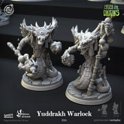 Yuan-Ti Pureblood Serpentfolk Warlock Shaman | 70mm tall available: 28mm, 32mm,75mm Scale | Heroic Scale |  - Minis - D&D -  Snake creature - Only-Games