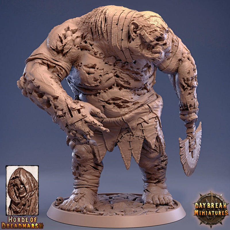 Undead Giant Zombie Ogre Troll. Flesh Golem  | 28mm,32mm,75mm Scale | Dungeons and Dragons | Pathfinder | Daybreak Miniatures |Tabletop RPG| - Only-Games