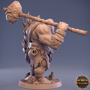 Ogre with Mace | 28mm & 32mm Scale | 73mm Tall | Dungeons and Dragons | Pathfinder Oger | Daybreak Miniatures | Tabletop RPG | - Only-Games