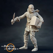 Human Rogue Thief Fighter Brigand | Miniature | 28mm Scale | 32mm Scale | Pathfinder Figure | DnD | Human Ranger Figurine unpainted | - Only-Games
