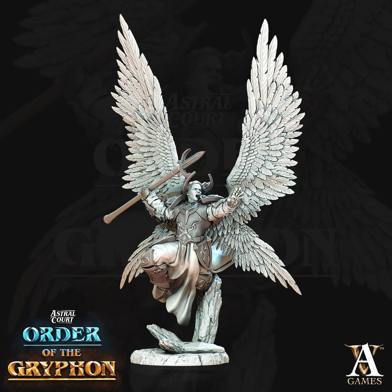 Male Celestial Angel, Solar, Deva | 28mm, 32mm, 75mm Scales | Dungeons and Dragons 5e figure | Pathfinder | Archvillain Games - Only-Games