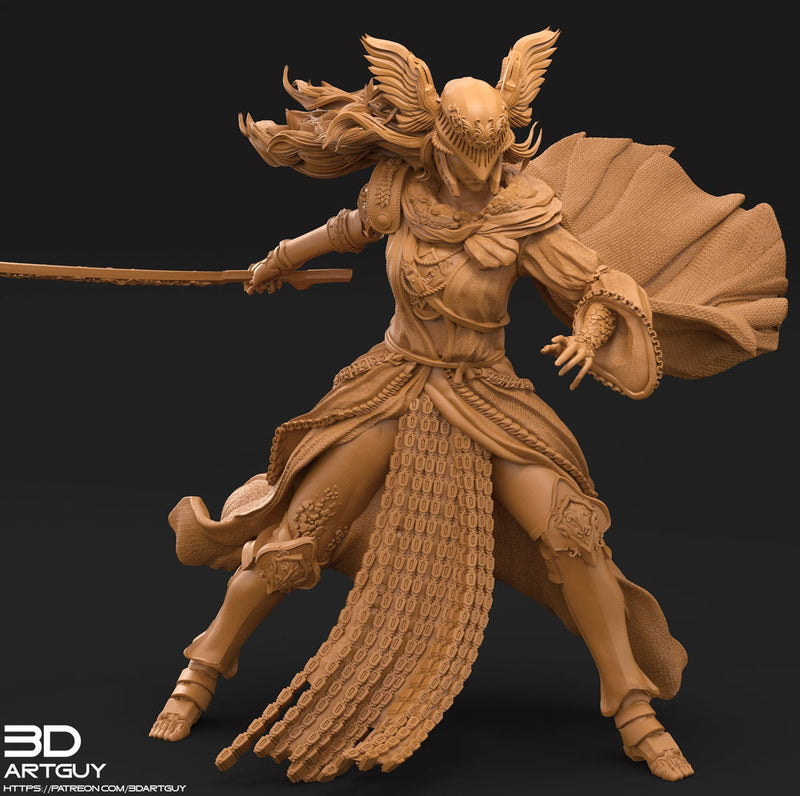 Female Human Fighter SwordMaster Ranger PC NPC | 4 Sizes /Scales | Dungeons and Dragons | Pathfinder - Only-Games
