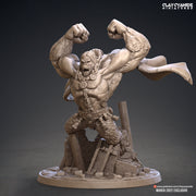 Great Ape Man, Gorilla Folk DnD 5e  | 28mm, 32mm Scales  | Resin figurine Statue Miniature | Dungeons and Dragons | Clay Cyanide | - Only-Games