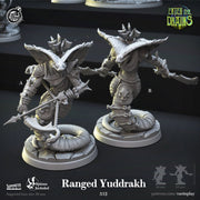 Yuan-Ti Pureblood Serpentfolk Ranged | 70mm tall available: 28mm, 32mm,75mm Scale | Heroic Scale |  - Minis - D&D -  Snake creature - Only-Games