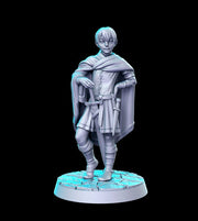 Human Young Rogue Assassin Classic JRPG 28mm,32mm,75mm Scale Miniature Unpainted resin Figurine D&D Tabletop Fantasy Miniature Gaming - Only-Games
