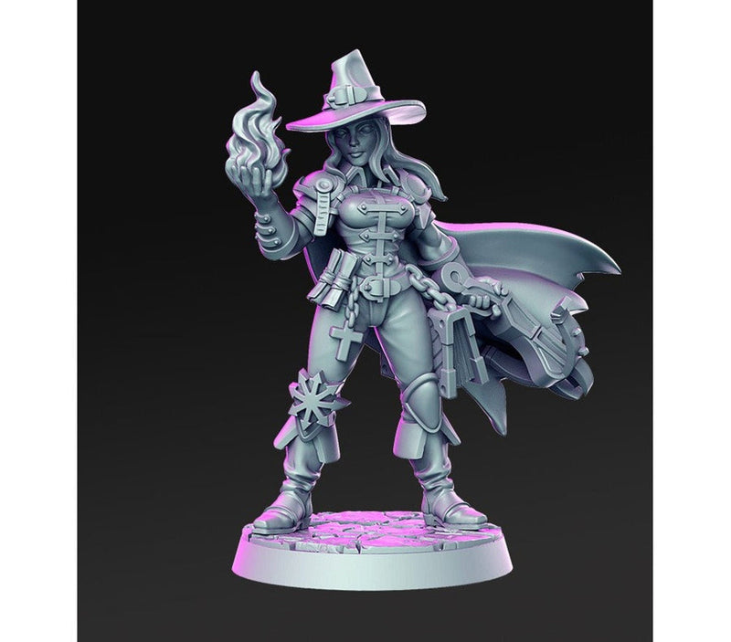 Female Cleric | Blood Hunter| Miniatures | Salome | Female Crossbow|  | Dungeons and Dragons | Pathfinder | Figure for Painting | Fighter| - Only-Games