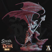 Greater Devil - Horned Devil Resin Miniature| Medium 40mm, Large 50mm, Huge 65mm (BASE Sizes) |  Nine Hells | Demon | Dungeons and Dragons | - Only-Games