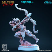 Skeleton Undead Archer White Runner | 28mm, 32mm,75mm Scales | Resin Miniature | Dungeons and Dragons | Figure for painting | Pathfinder | - Only-Games