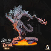 Barbed Devil Resin Miniature/ Dragonborn PC | 28mm,32mm Scale /Large 50mm, Huge 65mm BASE Sizes | Nine Hells | Demon | Dungeons and Dragons| - Only-Games