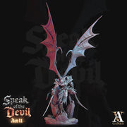 Greater Devil - Horned Devil Resin Miniature| Medium 40mm, Large 50mm, Huge 65mm (BASE Sizes) |  Nine Hells | Demon | Dungeons and Dragons | - Only-Games